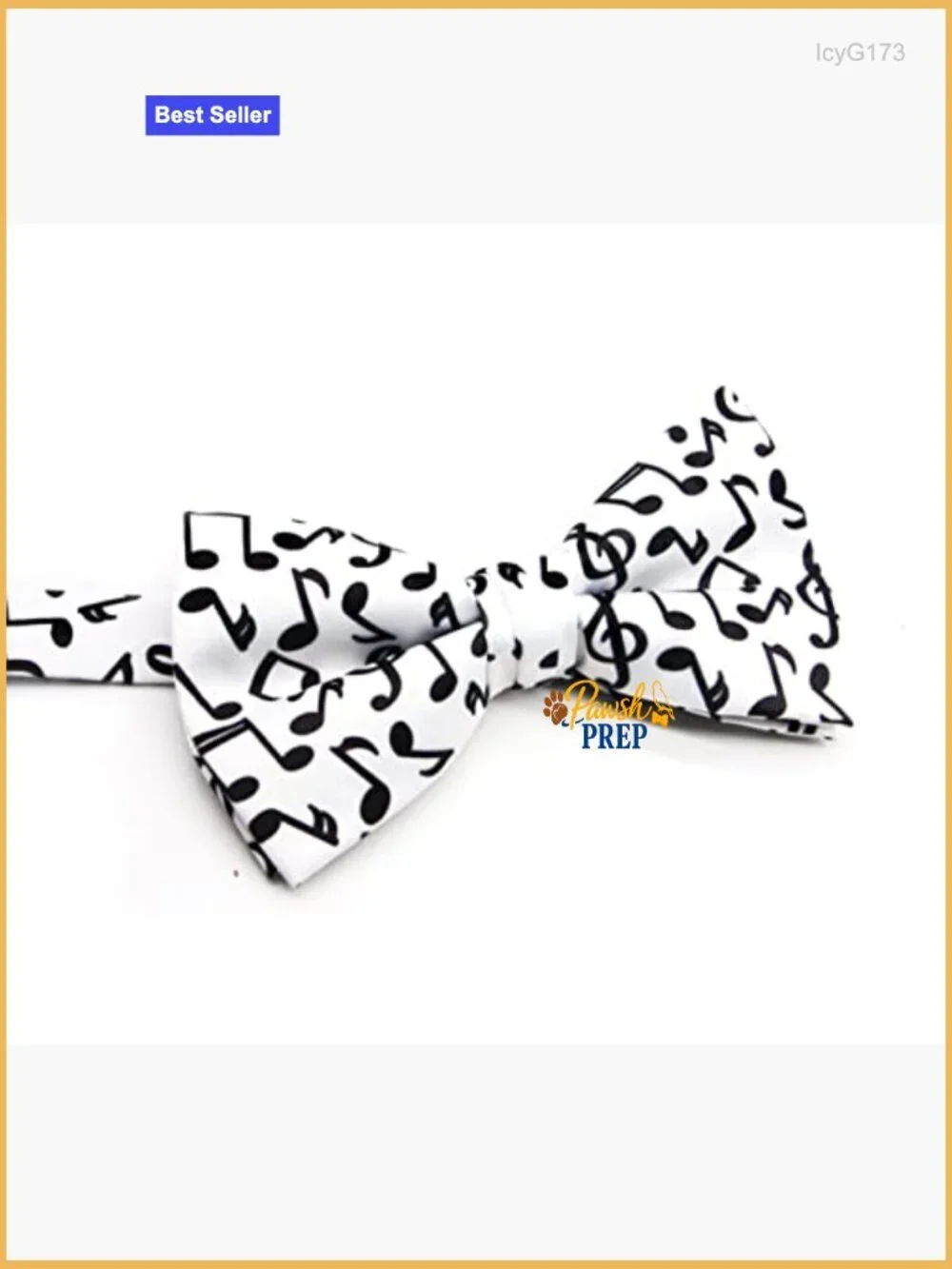 Adjustable Pre-Tied Bow Tie One Size Fits All Polyester Music Note Pattern